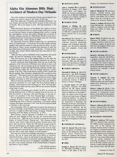 Alpha Eta Alumnus Billy Dial: Architect of Modern Day Orlando